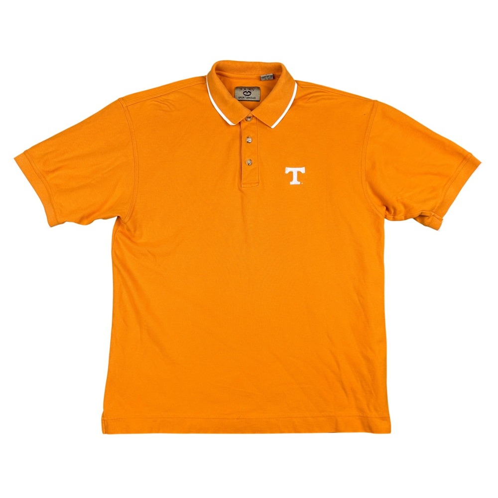 Vesi Sportswear Tennessee Volunteers Orange Polo Shirt Mens Large UT Vols NCAA